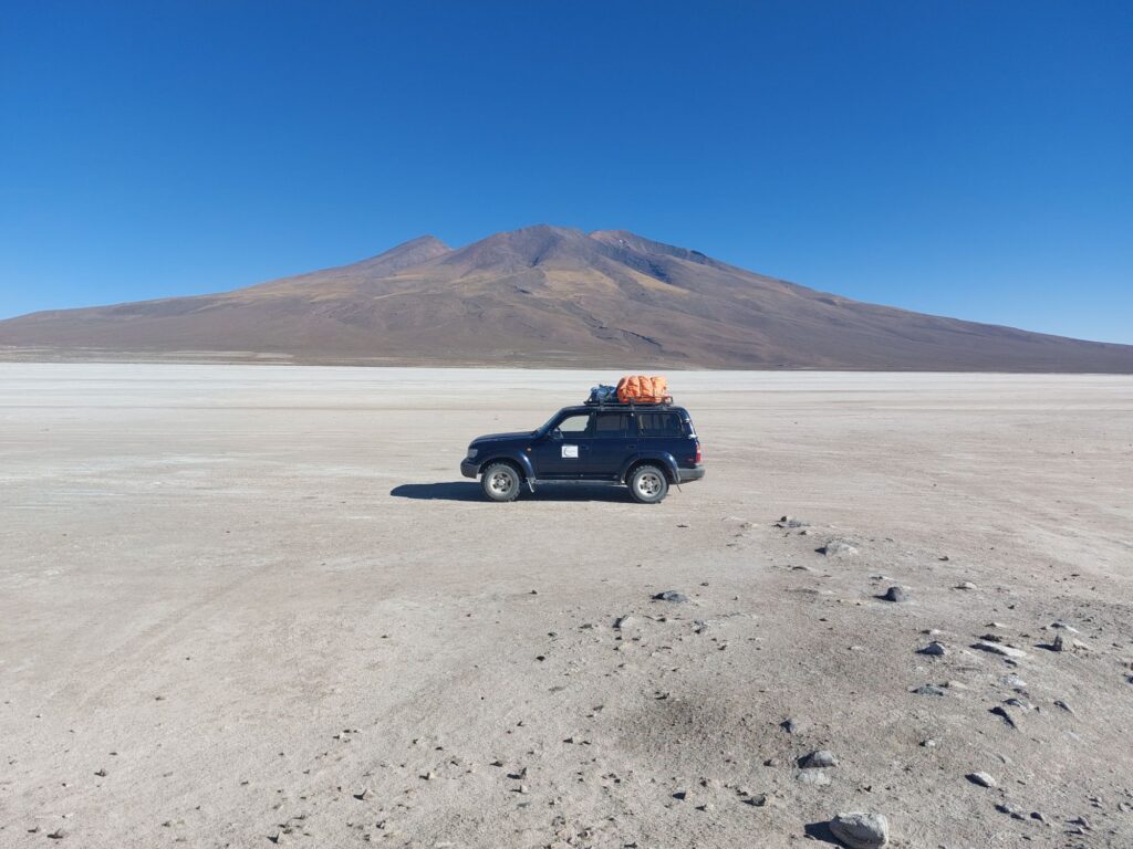 Our Car in the salar-tour, Bolivia