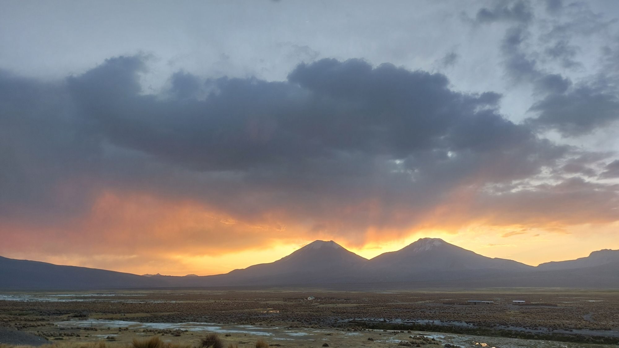 Sunset from Sajama Village