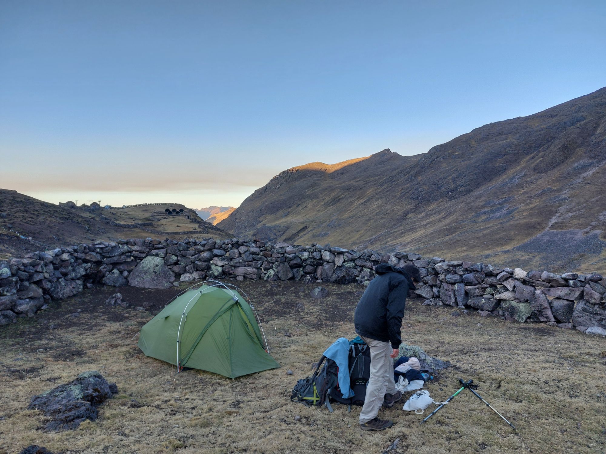 Lares Trail Peru, camp of night 1