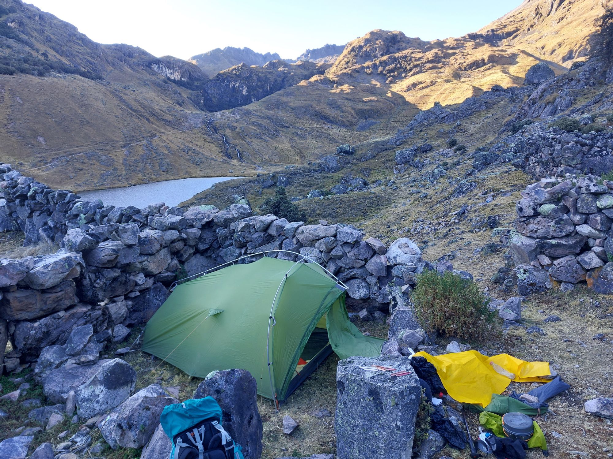 Lares Trek Peru, Camp Night #2, Laguna Millpo