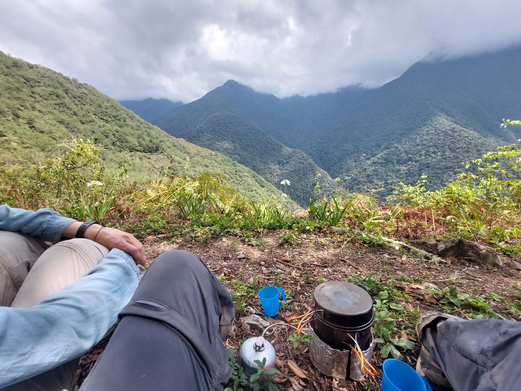 Coffee on the El Choro Trek Bolivia
