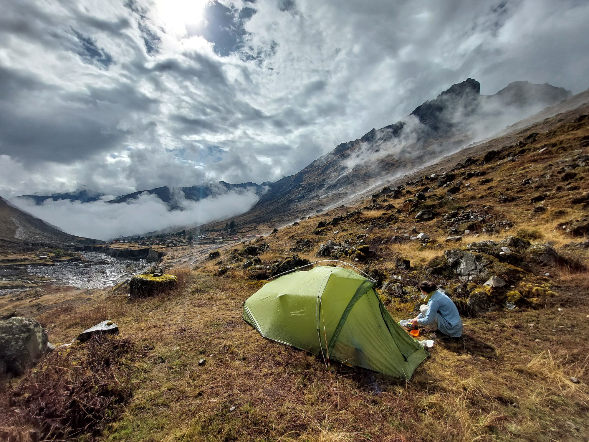 Camping on the El Choro Trek